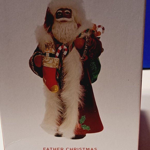 2023 FATHER CHRISTMAS - AFRICAN AMERICAN - HALLMARK ORNAMENT New - Picture 3 of 10